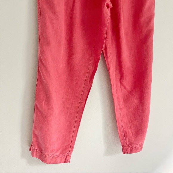 J. Crew Linen Tie Waist Seaside Pants in Pink Women’s Size Medium - Picture 6 of 10